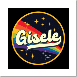 Gisele // Rainbow In Space Vintage Style Posters and Art